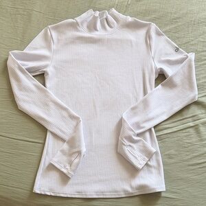 Alo Yoga Ribbed White Turtleneck
